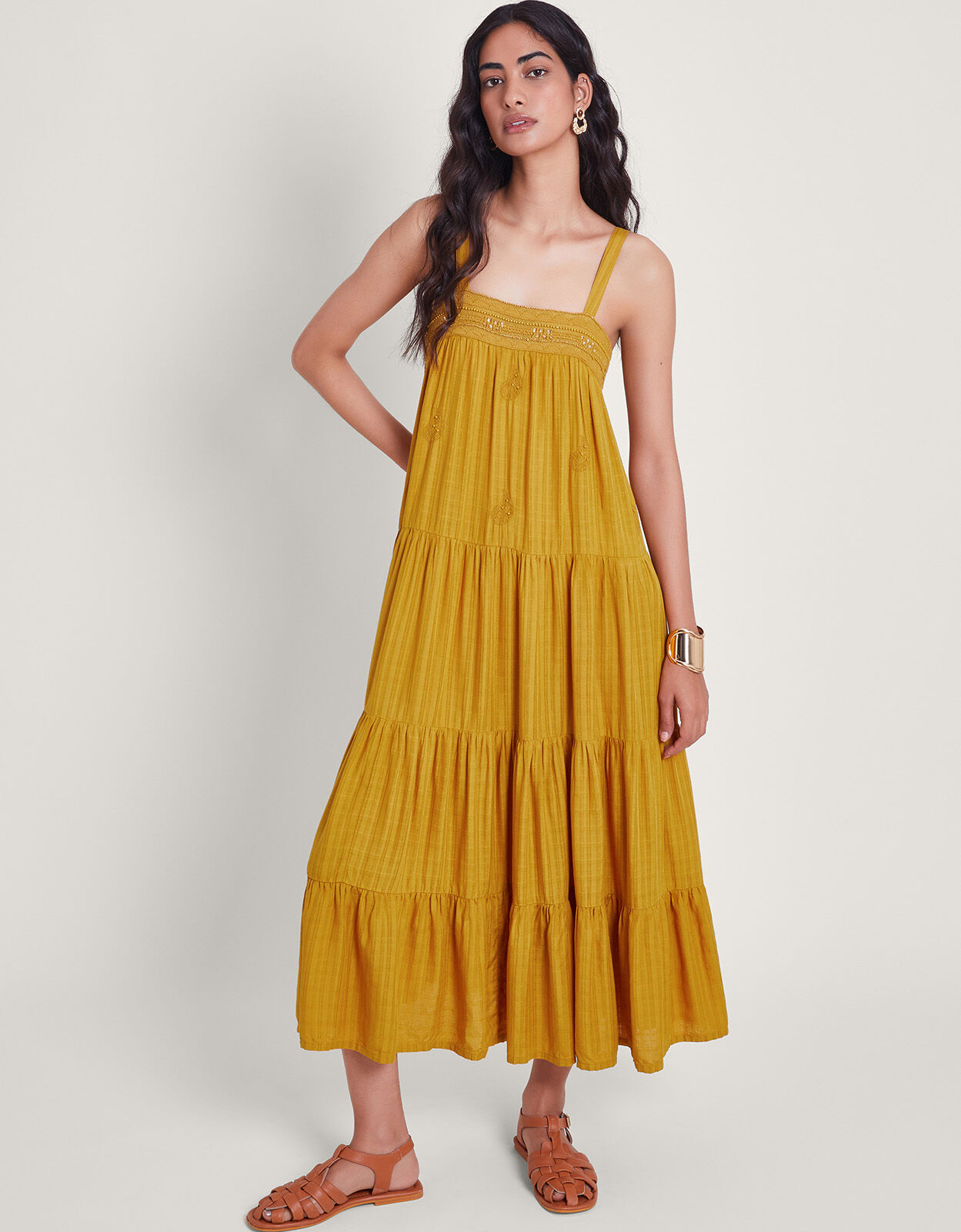 Monsoon mustard dress cheap